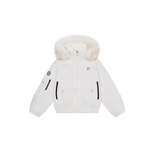 美式毛领连帽羽绒棉服女2025冬季新款棉衣加厚宽松短款棉袄外套潮