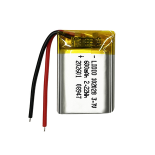 3.7v  600mAh聚合物锂电池102028带保护板引出红黑线足容量可充电