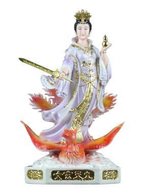 九天玄女像汉白玉九天圣母娘娘玄母天尊神像无极元君家用佛堂供奉