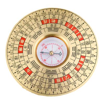 黄铜罗盘高精度专业纯黄铜实心