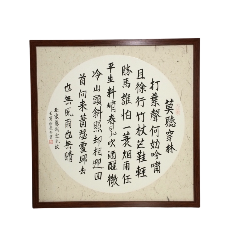 苏轼定风波卜算子自嘲稚愚子书法