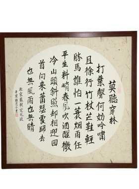 苏轼定风波卜算子自嘲稚愚子书法
