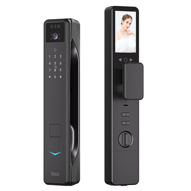 博克3D人脸识别指纹锁可视猫眼智能门锁家用防盗门电子锁密码锁V9