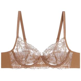 爱慕礼服贴贴内衣女3/4薄杯大胸显小性感蕾丝文胸AM13D101