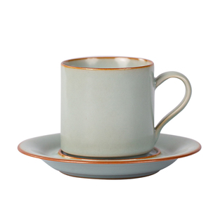 善窑厂高端汝窑开片咖啡杯带碟礼盒套装汝瓷茶杯个人杯陶瓷马克杯