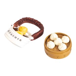 南京冰箱贴文创旅游纪念品汤包板鸭3d立体仿真食物冰箱贴可爱磁贴