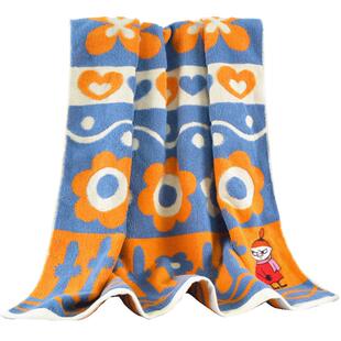 夕才儿美术馆姆明纯棉成人大浴巾毛巾三件套男女全棉家用吸水大人