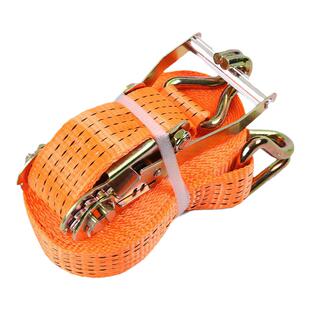 拉紧器捆绑带 固带收紧带捆绑器编织带货车紧绳器5米5吨 棘轮钢钩