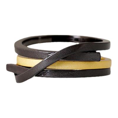 VIXTORM925银指环丝带2合1组合