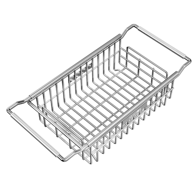 304不锈钢水槽沥水架伸缩置物架