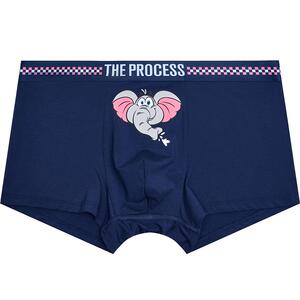TheProcess潮流男士内裤粉象卡通短裤秋冬透气莫代尔运动四角裤潮