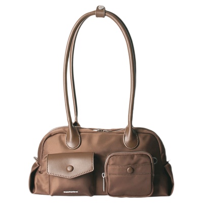 Masmarulez双口袋尼龙腋下包