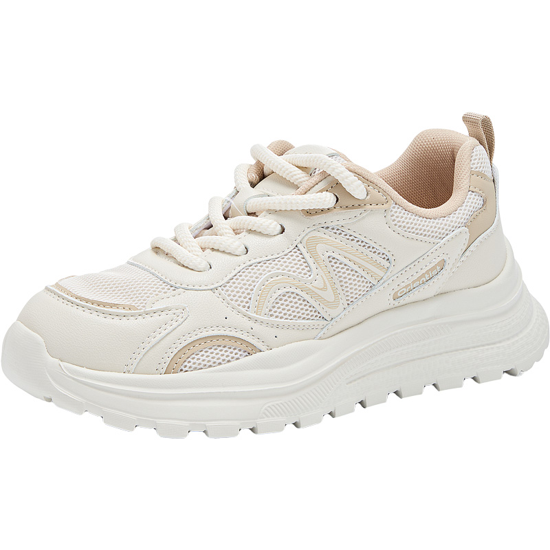 大东老爹鞋女鞋2025秋季新款时尚百搭厚底休闲运动鞋网面女单鞋