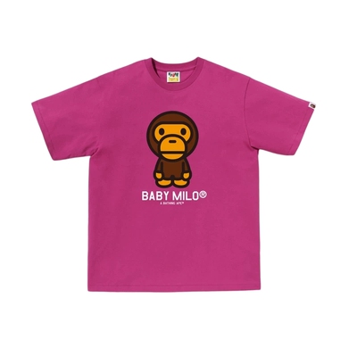 BAPEBABYMILO卡通小猴印花T恤