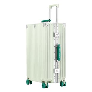 梦旅者新款复古行李箱铝框拉杆箱万向轮高颜值旅行箱男女密码皮箱