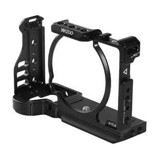 JIAKASHI适用索尼A7C2兔笼A7CR全笼相机拓展直播拍摄影拓展框半兔笼机身保护铝合金a7c2手柄套件二代sony a7c