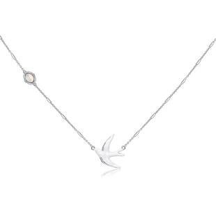 【夏之光同款】洞天TONETALE飞鸟项链吊坠珐琅锁骨链小众礼物送礼