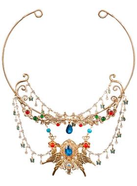 古风异域唐风项圈华丽蝴蝶吊坠