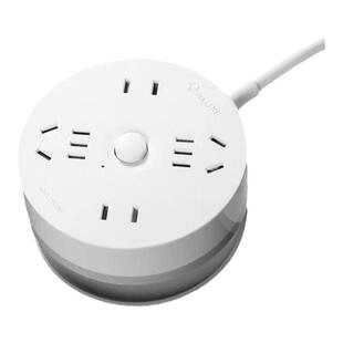 公牛可伸缩插线板创意多功能圆形插座收纳电源线绕线排插排延长线