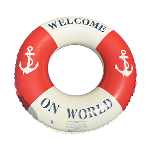 游泳圈成人加厚复古船锚儿童泳圈水上充气初学者防侧翻腋下救生圈