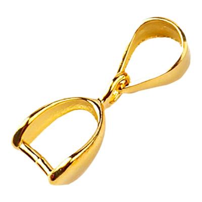 S925纯银玉坠夹扣瓜子扣头卡配件