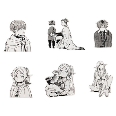 葬送的芙莉莲贴纸辛美尔菲伦休塔尔克黑白日漫周边手机壳diy贴画