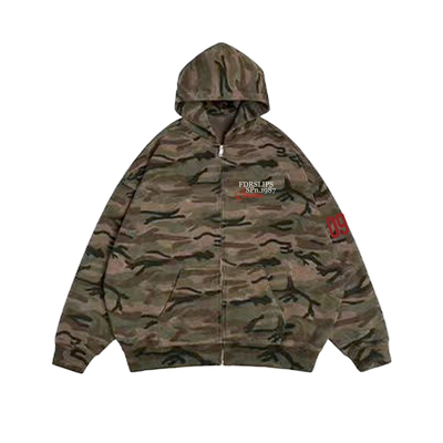 FDR官方店后背09迷彩卫衣外套