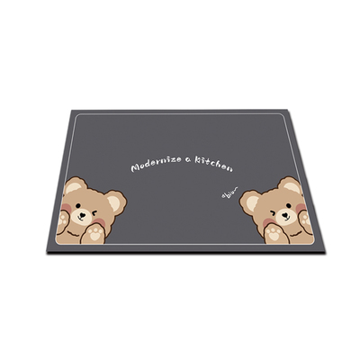 硅藻泥厨房地垫防滑防油吸水垫门口耐脏脚垫防水专用可擦免洗地毯