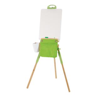 Hape便携式竹制画架儿童早教益智玩具家用画板写字板户外写生4岁+