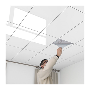 天花板贴纸自粘墙纸卫生间吊顶自装屋顶部装饰遮丑铝塑板自粘墙贴