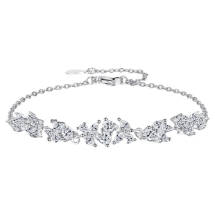 老凤祥紫藤花S925银手链女新款手串轻奢小众手镯生日礼物送女朋友