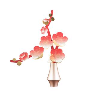 中国美术学院文创桃花摆件香薰中式结婚新婚乔迁客厅扩香高级礼物