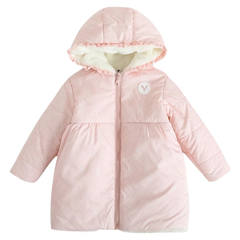 VAUVA女童冬天加厚可爱保暖棉服