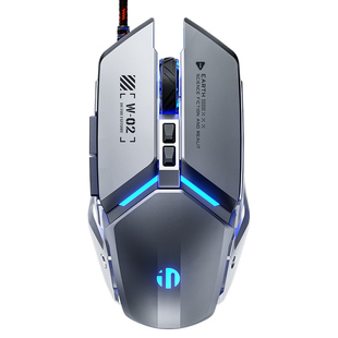 英菲克W2有线鼠标电竞宏笔记本游戏台式usb家用网吧静音无声机械