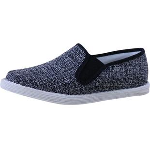 防臭布鞋男夏季中老年布底鞋灰色棉麻千层底开车鞋工作鞋舒适男鞋