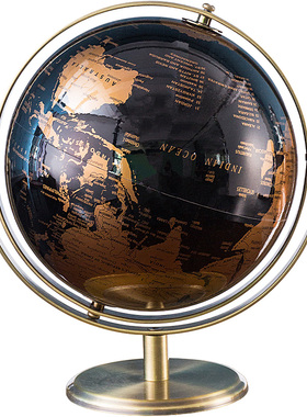 现代家居书房办公室轻奢地球仪摆件电视柜酒柜创意高档桌面装饰品