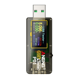 USB测试仪带Type-c转接手机充电器检测仪容量直流电流电压功率计
