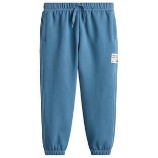 HM童装儿童男童裤子春季松紧腰运动长裤棉质慢跑裤1263992