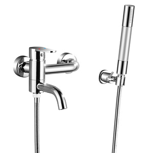 全铜明装淋浴冷热水龙头花洒套装太阳能电热水器明管混水阀开关