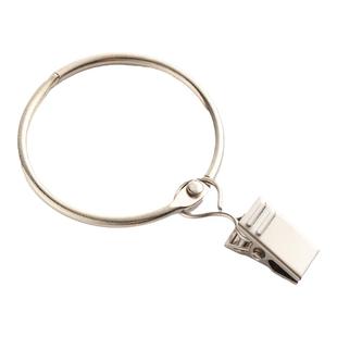 圆环小夹子窗帘夹子挂钩开口挂环圆圈配件浴帘金属窗帘环活扣挂环