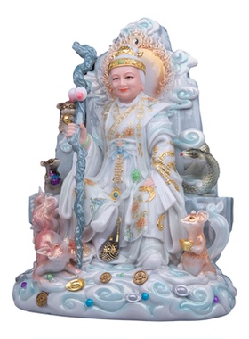 黑老太太神像汉白玉东北堂口大护法铁刹山黑妈妈像黑奶奶供奉摆件