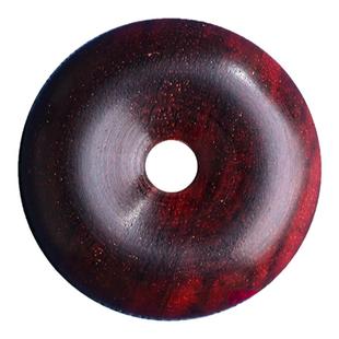 赞比亚小叶紫檀木平安扣吊坠毛衣链木质项链手机链diy配饰品配件