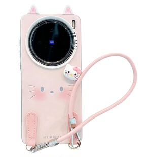 ins风小清新腮红小猫适用vivox200/x100pro手机壳新款高级感x90/x80网红爆款手机壳x300pro防摔外壳保护套女