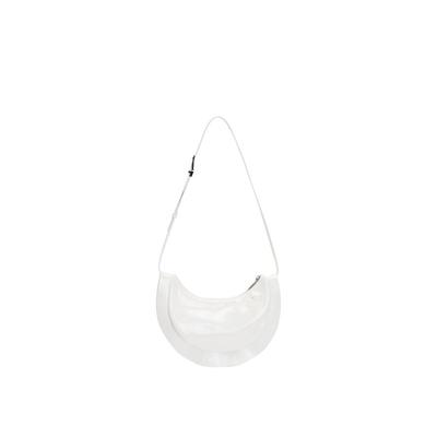 亮面涂层饺子包单肩腋下包小众包