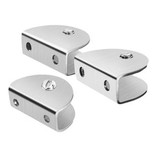 玻璃固定夹卡子不锈钢卡钢化夹子扣层板托夹槽配件支架浴室器卡扣