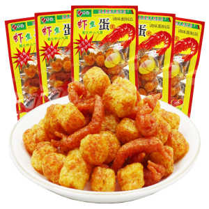 平汝虾鱼蛋辣条麻辣素虾球8090后儿时怀旧香辣素肉恐龙蛋校园零食