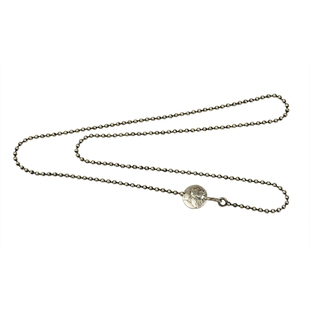 925银圆珠链手工改造小飞侠个性创意吊牌时尚情侣生日礼物银项链