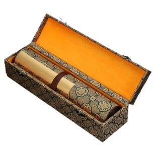 希古斋  空白宣纸手卷3米5米10米加厚生宣长卷毛笔书法专用国画创作半生熟手裱卷轴高档长轴带锦盒画轴高级感