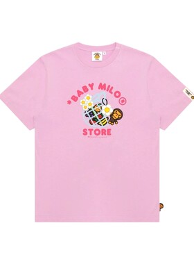 BABYMILOSTORE卡通小猴雏菊T恤