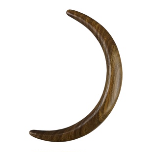 唐三把手工绿檀木半月华发簪古风配饰汉服发饰儿童长短发盘发簪子